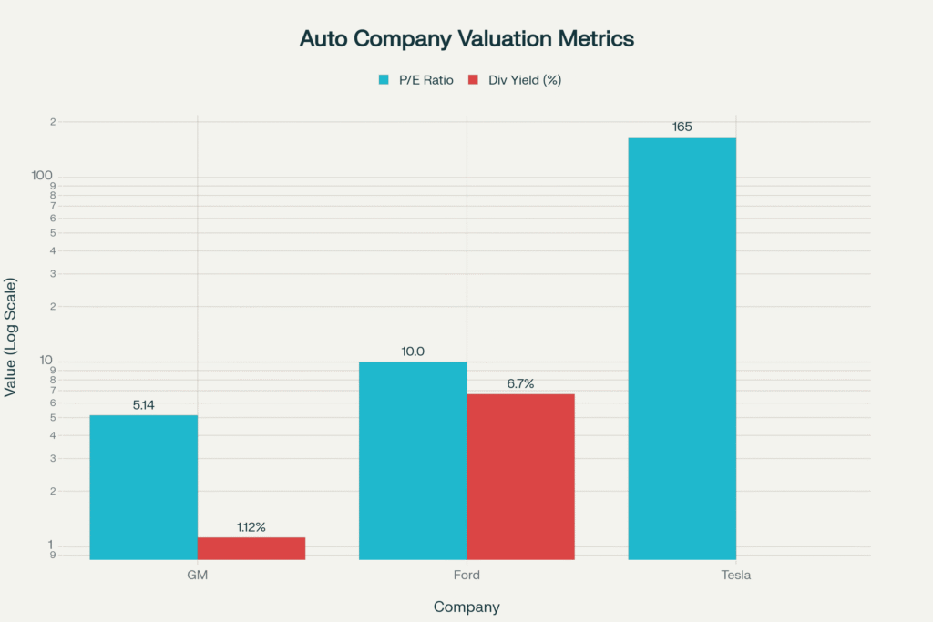 Auto company valuation metrics