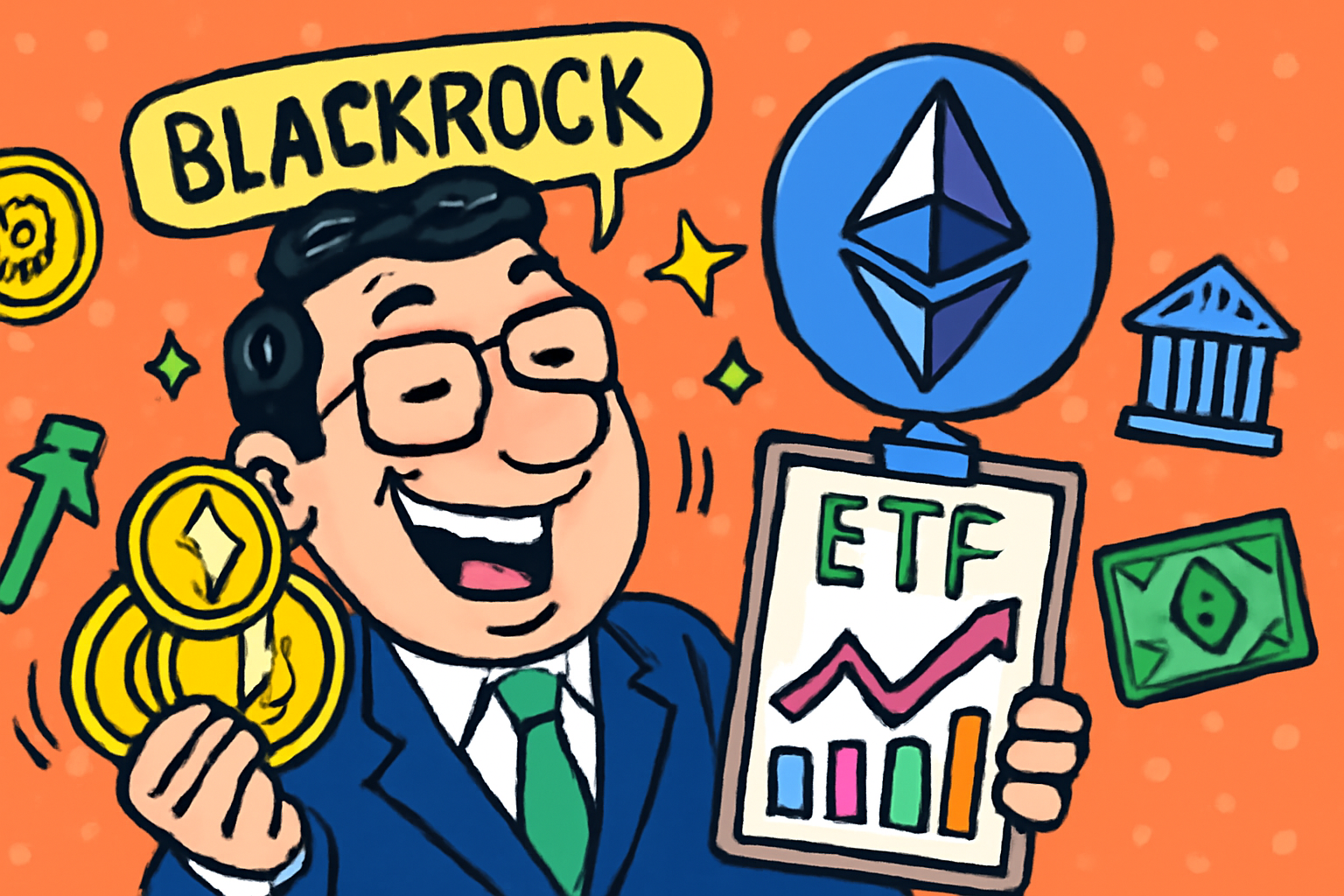 Read more about the article Wall Street’s Ethereum ETF Surge: BlackRock Bets Big on Crypto