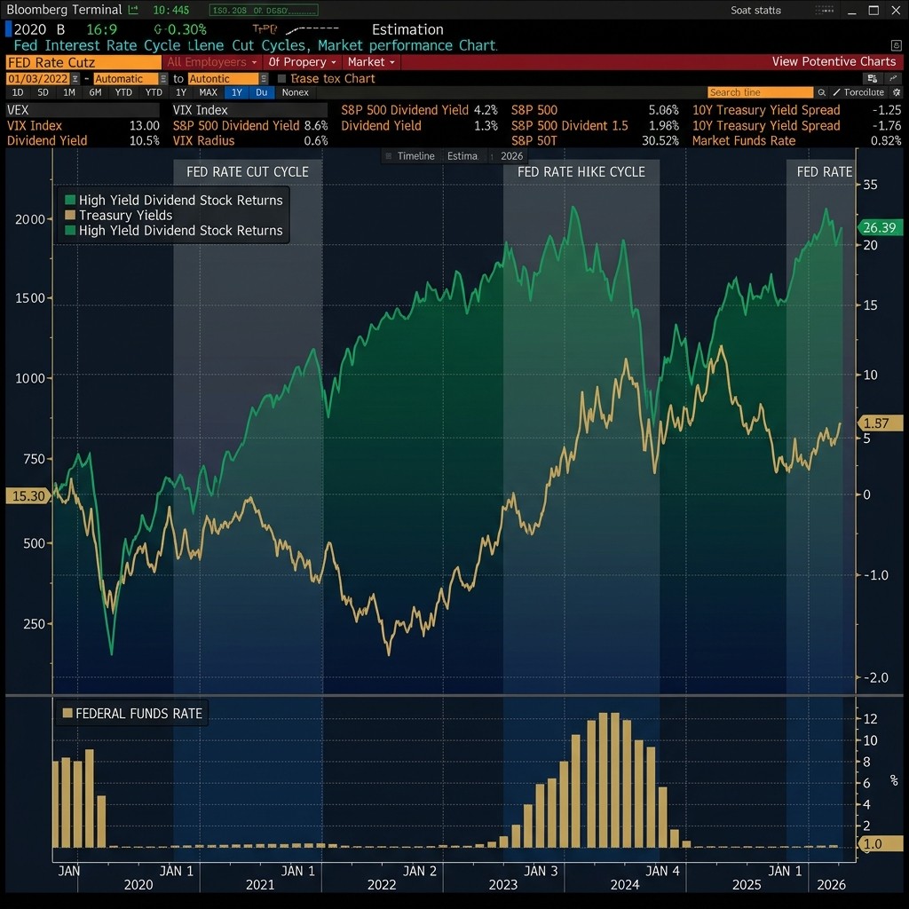 Fed Interest Rate Cuts Yield Spread Correlation Chart