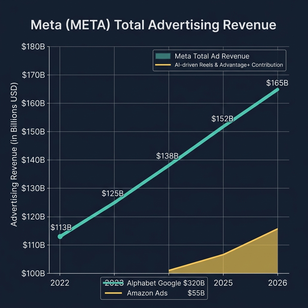 Meta META Total Advertising Revenue Growth Chart