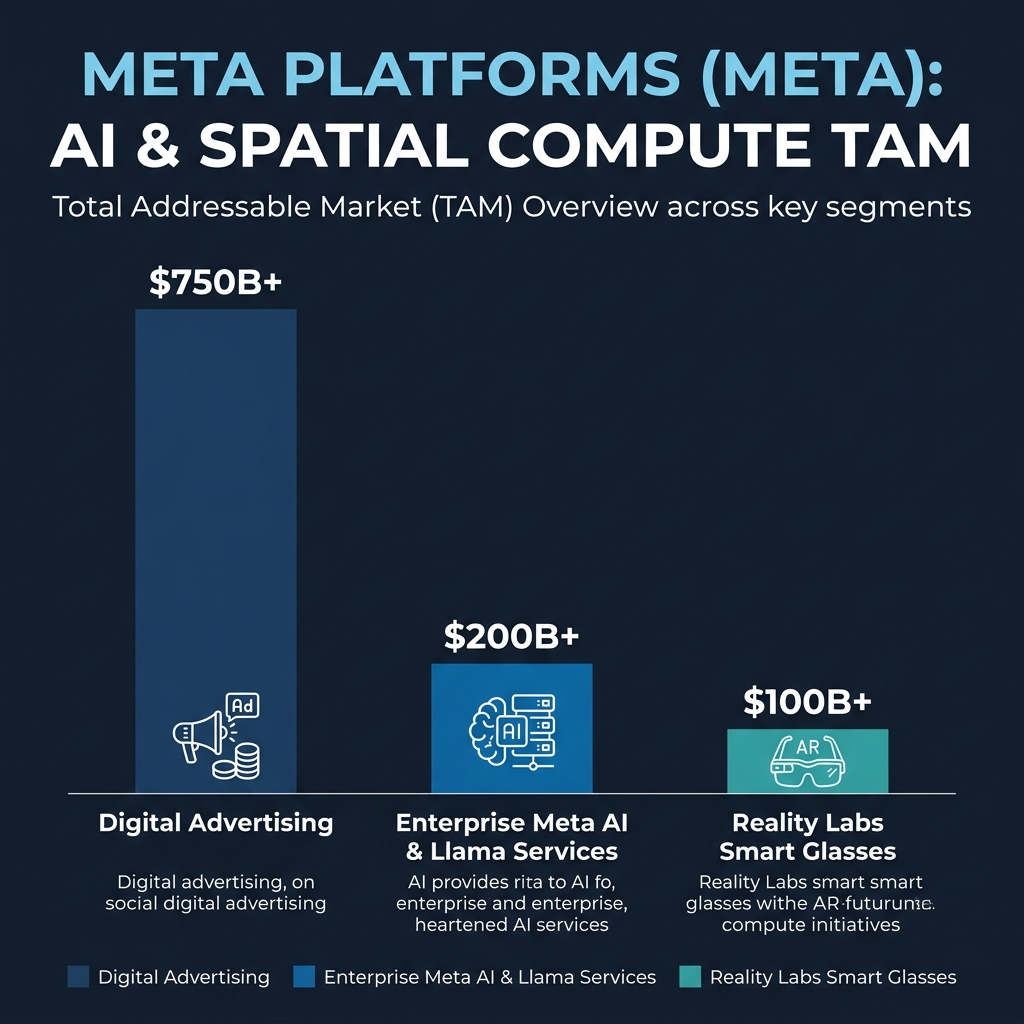 Meta META AI and Spatial Compute TAM Infographic